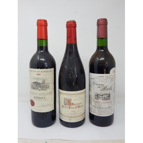 927 - Chateau Guillorit Bordeaux 2003, Cotes De Beaune 2003, Saint Chinian 2004