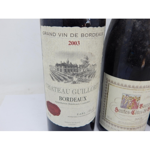 927 - Chateau Guillorit Bordeaux 2003, Cotes De Beaune 2003, Saint Chinian 2004