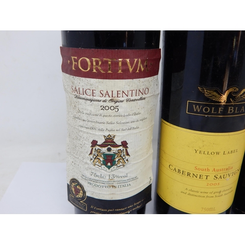 928 - Wolf Blass Cabernet Sauvignon 2005, Salice Salentino 2005, Rossa Ridge Cabernet Sauvignon 2005, Bouc... 