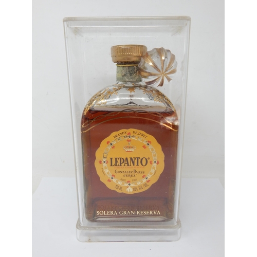 933 - Lepanto Solera Gran Reserva Brandy in Glass Decanter.