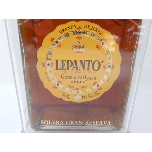 933 - Lepanto Solera Gran Reserva Brandy in Glass Decanter.