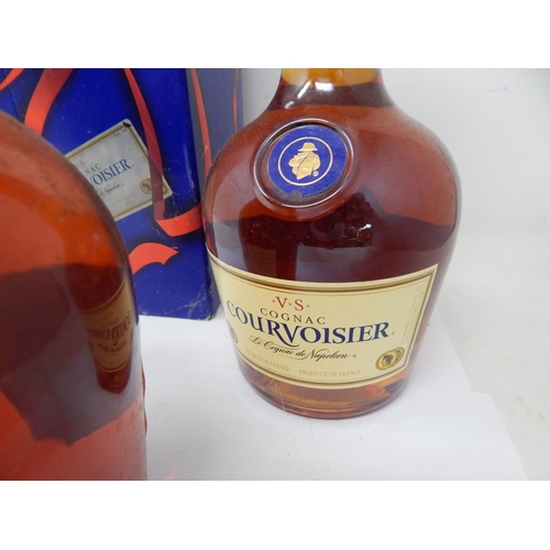 943 - Couvoisier V.S Cognac 1litre + 70cl (2)