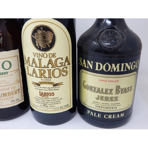 951 - 5 x Bottles of Solera, Tio Pepe, Pando, Malga Larios & San Domingo Sherry