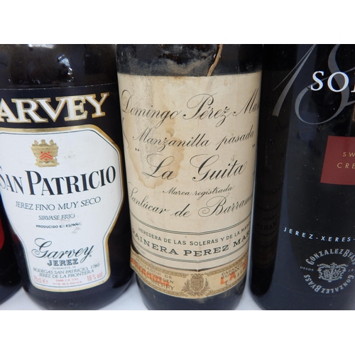 952 - 6 x Bottles of Domingo Perez Marin, Alfonso, San Domingo, Garvey, Solera Sherry