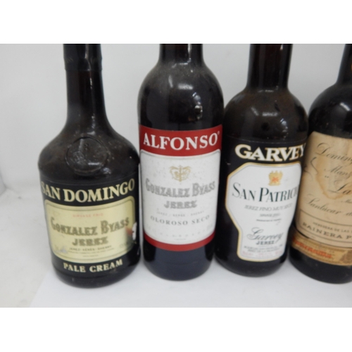 952 - 6 x Bottles of Domingo Perez Marin, Alfonso, San Domingo, Garvey, Solera Sherry