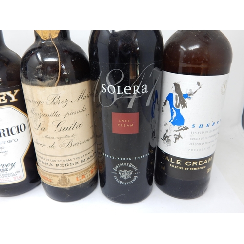 952 - 6 x Bottles of Domingo Perez Marin, Alfonso, San Domingo, Garvey, Solera Sherry