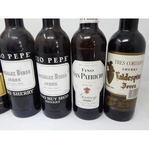 953 - 6 x Bottles of Solera, Bailen, Tio Pepe, San Patricio, Valdespno Sherry