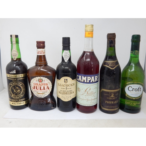 955 - Vintage 1964 Pommard, Madeira, Grappa, Leacocks Madeira, Campari & Sherry (6)