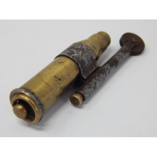 580 - WWI Trench Art Bullet Cigarette Lighter