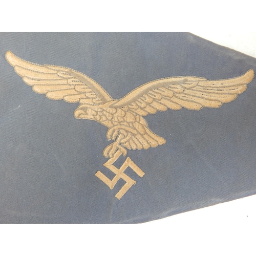 583 - WWII Nazi Germany Kriegsmarine Car Pennant (believed replica)