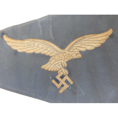 583 - WWII Nazi Germany Kriegsmarine Car Pennant (believed replica)