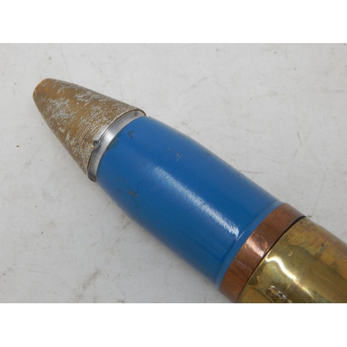 588 - De-activated 30mm Raden Round Shell: Length 20cm