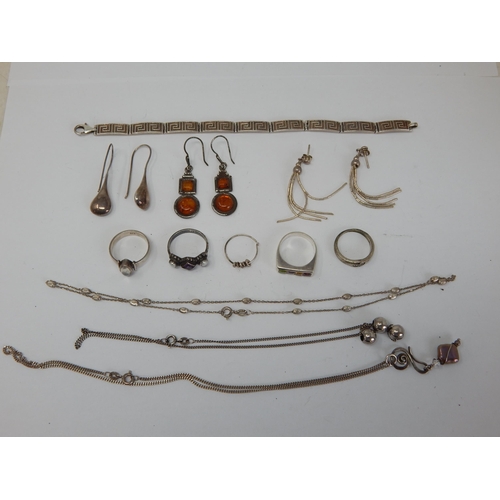 298 - Quantity of Silver Jewellery Including Rings, Necklaces, Earrings & Bracelet