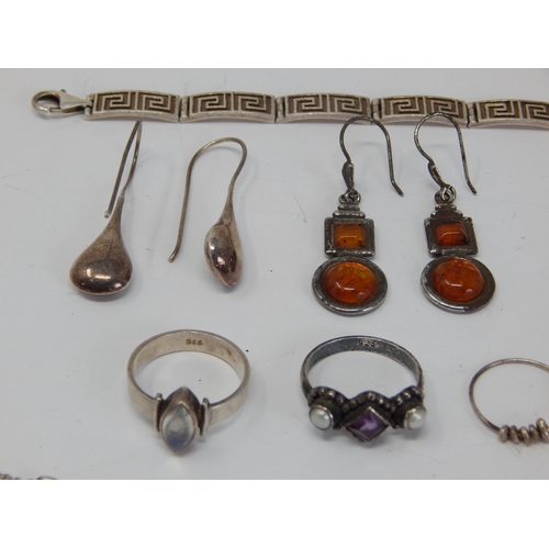 298 - Quantity of Silver Jewellery Including Rings, Necklaces, Earrings & Bracelet