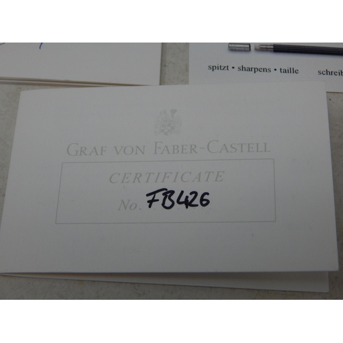 288 - GRAF VON FABER-CASTELL GVFC Desk Set No 1, Black: Unused & as New: Original Cost £400.00