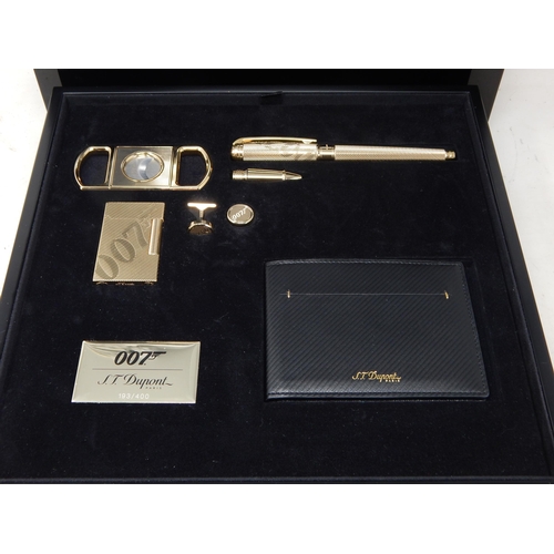 289 - S.T DUPONT, PARIS: James Bond 007 Limited Edition 193/400 Six Piece Collector Set Comprising: Lighte... 