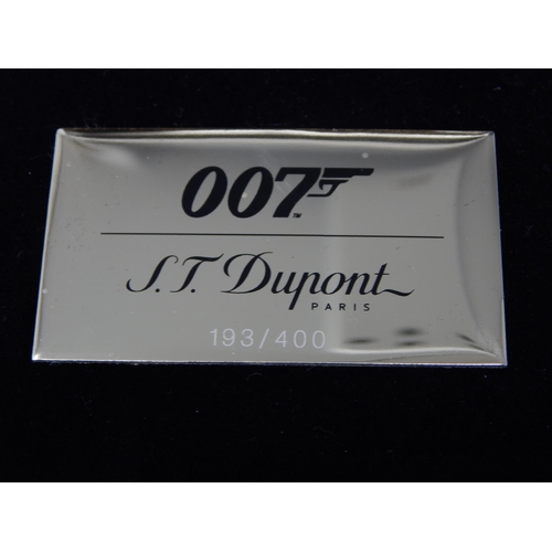 289 - S.T DUPONT, PARIS: James Bond 007 Limited Edition 193/400 Six Piece Collector Set Comprising: Lighte... 