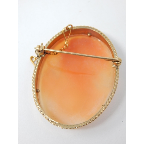 150 - Large Cameo in 9ct Gold surround