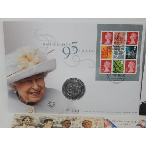 149 - Designing the Future Nations of the Crown 2017 £1 coin in Royal Mint pack; HM The Queen's 95th Birth... 