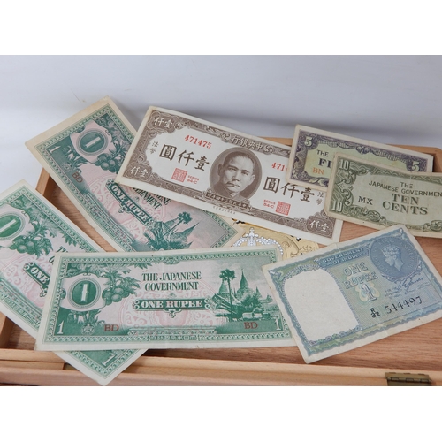 136 - Selection of banknotes to include Government of Hong Kong 1 Cent, 5 Cents(2), Ten Cents; India Georg... 