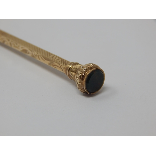 139 - A 9ct Gold pencil weight 6.3g