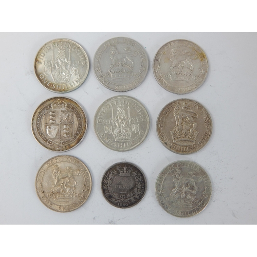 200 - Victoria Silver Sixpence 1852; Victoria Jubilee Head Silver Shilling 1887; Edward VII Silver Shillin... 