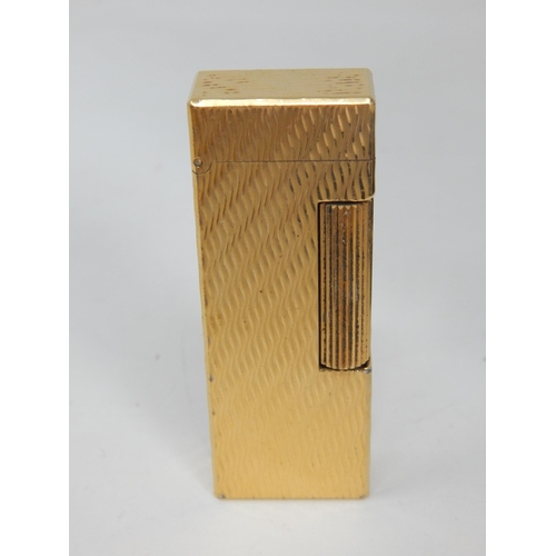 287 - Dunhill Gold Plated Rollagas Lighter in Original Fitted Case.