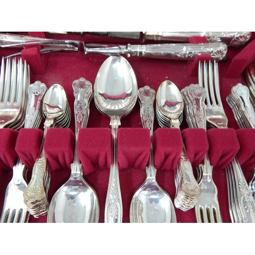 280 - Canteen of Kings Pattern Flatware Including: Dinner Knives & Forks, Dessert Knives, Forks & Spoons, ... 