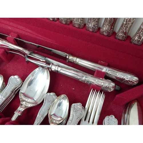 280 - Canteen of Kings Pattern Flatware Including: Dinner Knives & Forks, Dessert Knives, Forks & Spoons, ... 