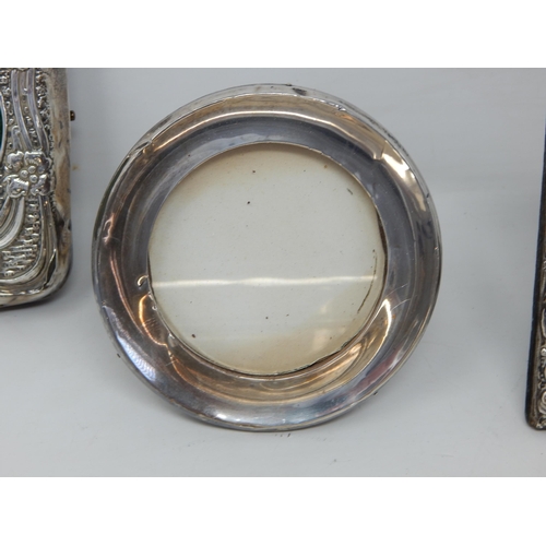 281 - Quantity of Hallmarked Silver to Include a Cigarette Box, Photograph Frames & Pocket Watch Holder: V... 