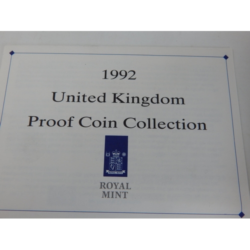 177 - UK Proof Set 1992 including the scarce Dual Date 50p Coin, brilliant, about as struck and housed in ... 