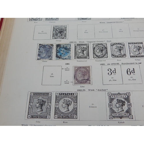 147 - Vintage New Ideal Postage Stamp Album by Stanley Gibbons containing a selection of stamps including ... 