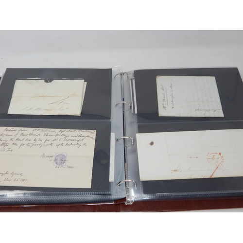 148 - A large and very important collection of pre 1840 (Pre-Stamp) letters, twinned with some Victorian e... 