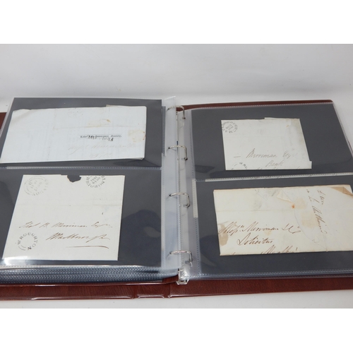 148 - A large and very important collection of pre 1840 (Pre-Stamp) letters, twinned with some Victorian e... 