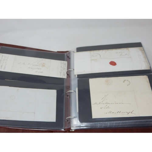 148 - A large and very important collection of pre 1840 (Pre-Stamp) letters, twinned with some Victorian e... 