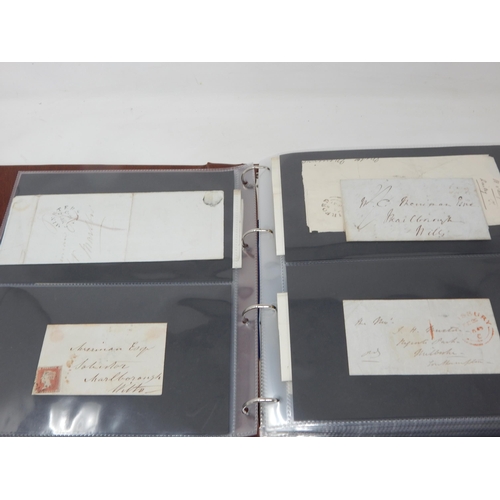 148 - A large and very important collection of pre 1840 (Pre-Stamp) letters, twinned with some Victorian e... 