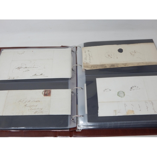 148 - A large and very important collection of pre 1840 (Pre-Stamp) letters, twinned with some Victorian e... 