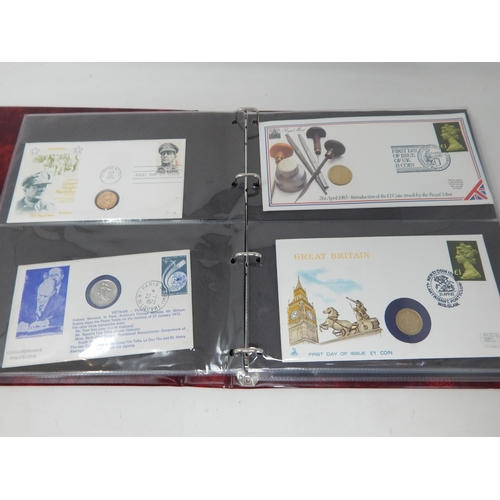 122 - Collection of Coin covers housed in collectors album