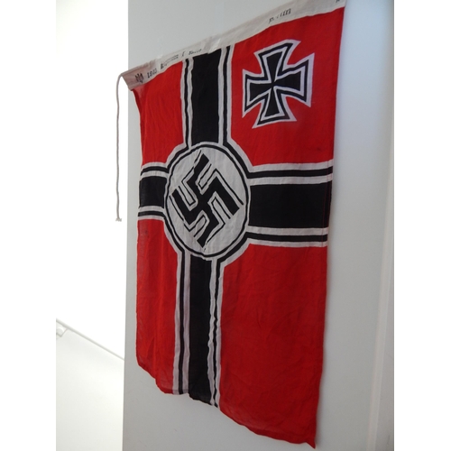 961 - WWII: Nazi Germany Kriegsmarine Flag Berlin 1940: Measuring 50 x 100