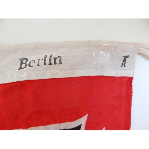 961 - WWII: Nazi Germany Kriegsmarine Flag Berlin 1940: Measuring 50 x 100