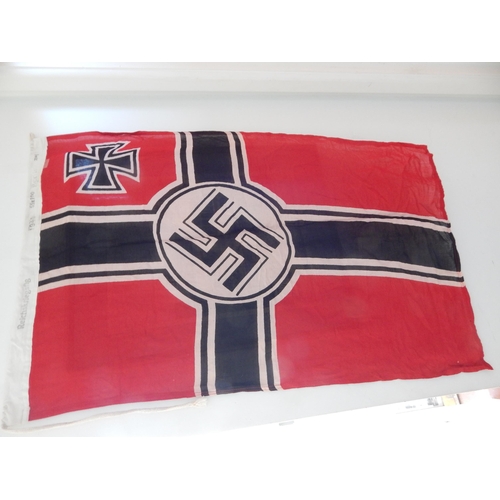 963 - WWII: Nazi Germany Kriegsmarine Flag Berlin 1941: Measuring 55 x 100