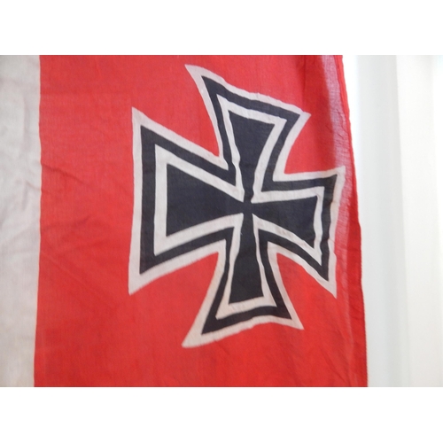 965 - WWII: Nazi Germany Kriegsmarine Flag by Karl Turpe & Co 1939: Measuring 85 x 150