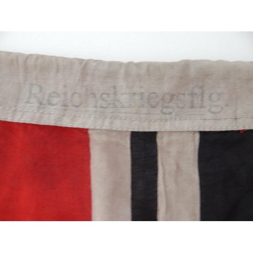 965 - WWII: Nazi Germany Kriegsmarine Flag by Karl Turpe & Co 1939: Measuring 85 x 150