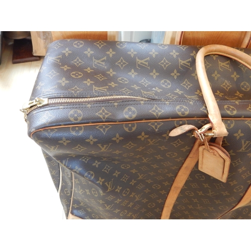 981 - LOUIS VUITTON: Soft Leather Suitcase: Measures approx 67cm x 47cm x 20cm