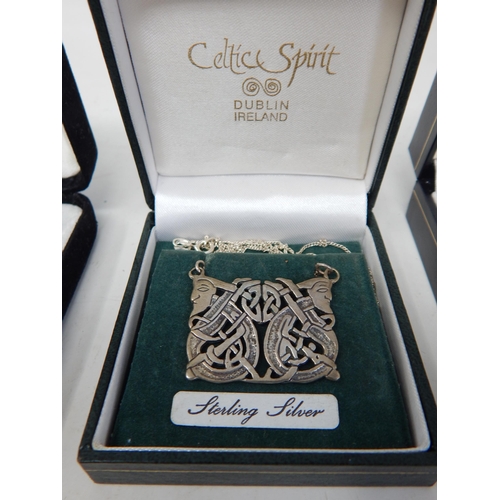 212 - Quantity of Sterling Silver Jewellery to Include a Tiffany & Co Pendant, Irish Celtic Pendant Neckla... 