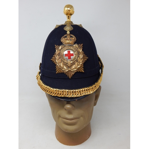 1911 Coldstream Guards Blue Cloth Helmet with Gilt Star Garter 