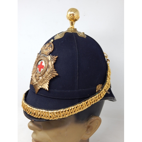 1911 Coldstream Guards Blue Cloth Helmet with Gilt Star Garter 