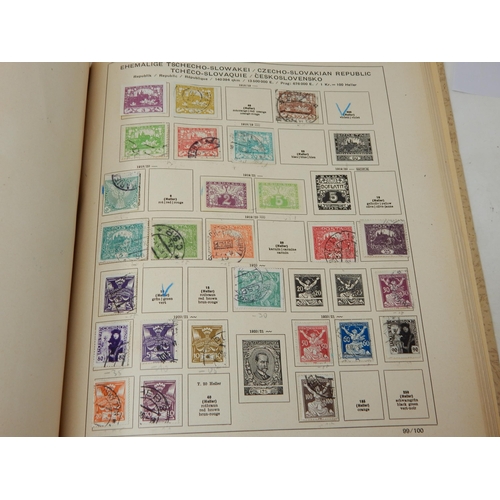 176 - 1944 Schaubek Album Containing a Wide Selection of World Stamps Including GB: QV - KGVI. Sorting Wil... 