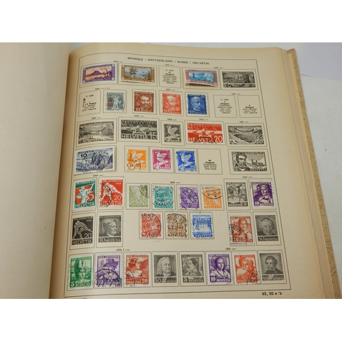 176 - 1944 Schaubek Album Containing a Wide Selection of World Stamps Including GB: QV - KGVI. Sorting Wil... 