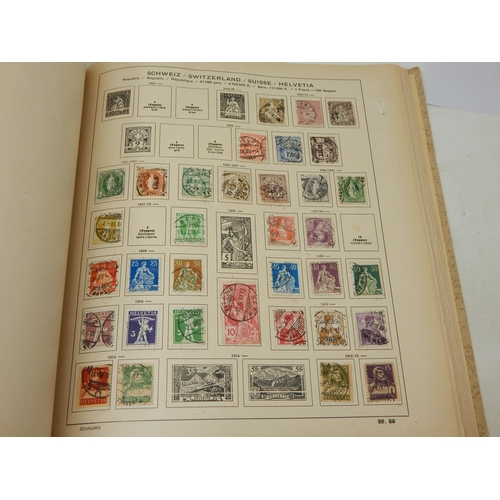 176 - 1944 Schaubek Album Containing a Wide Selection of World Stamps Including GB: QV - KGVI. Sorting Wil... 